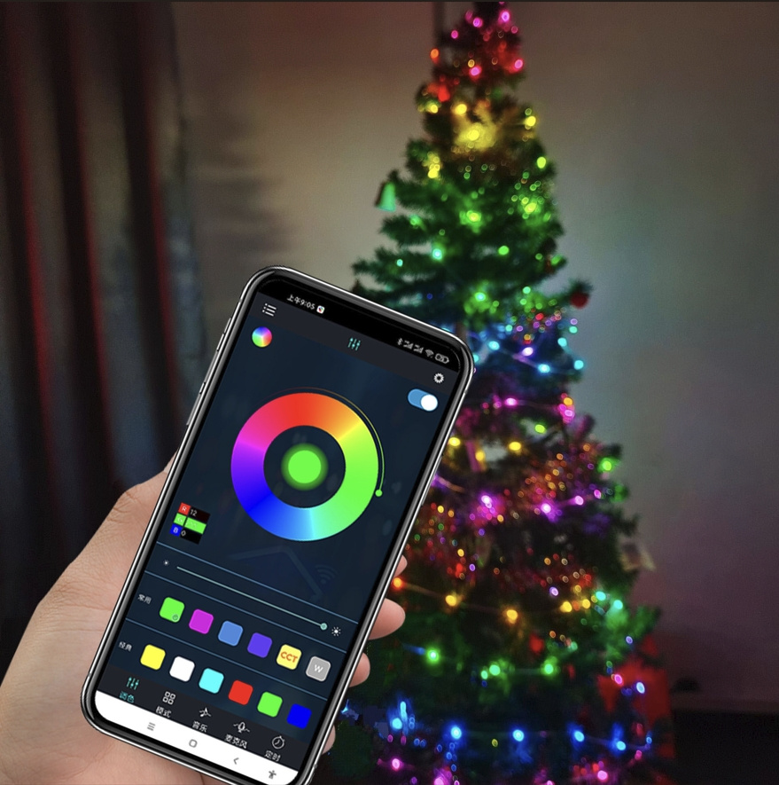 Colorful Twinkling Christmas Tree Light String for Home Decor