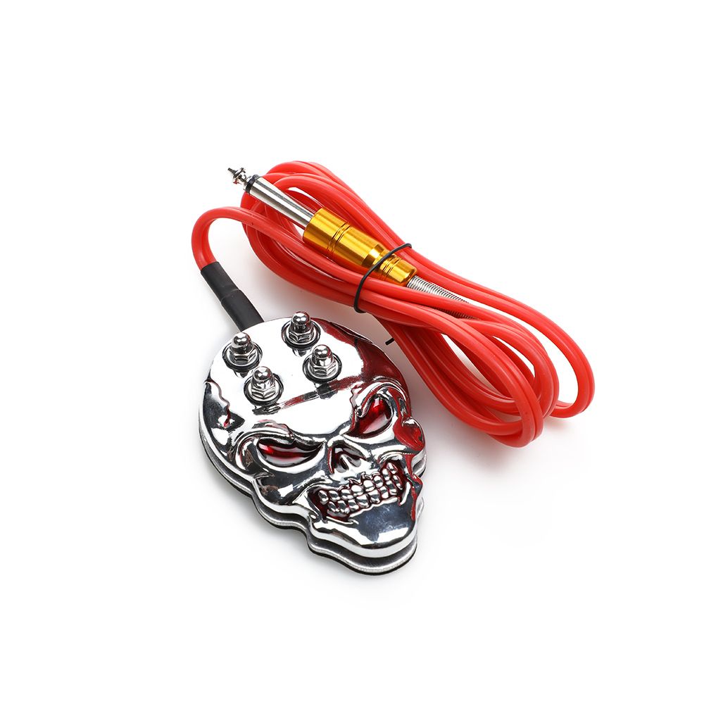Solong Professional Tattoo Machine Pedal Skull Tattoo Foot Switch/Pedal 5 Colors Available
