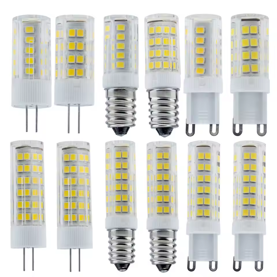 220v G4 G9 E14 Ceramics Led Corn Bulbs 3w 5w 7w Capsule Crystal Lights Lamp 2700k Warm White 6500k Cool White