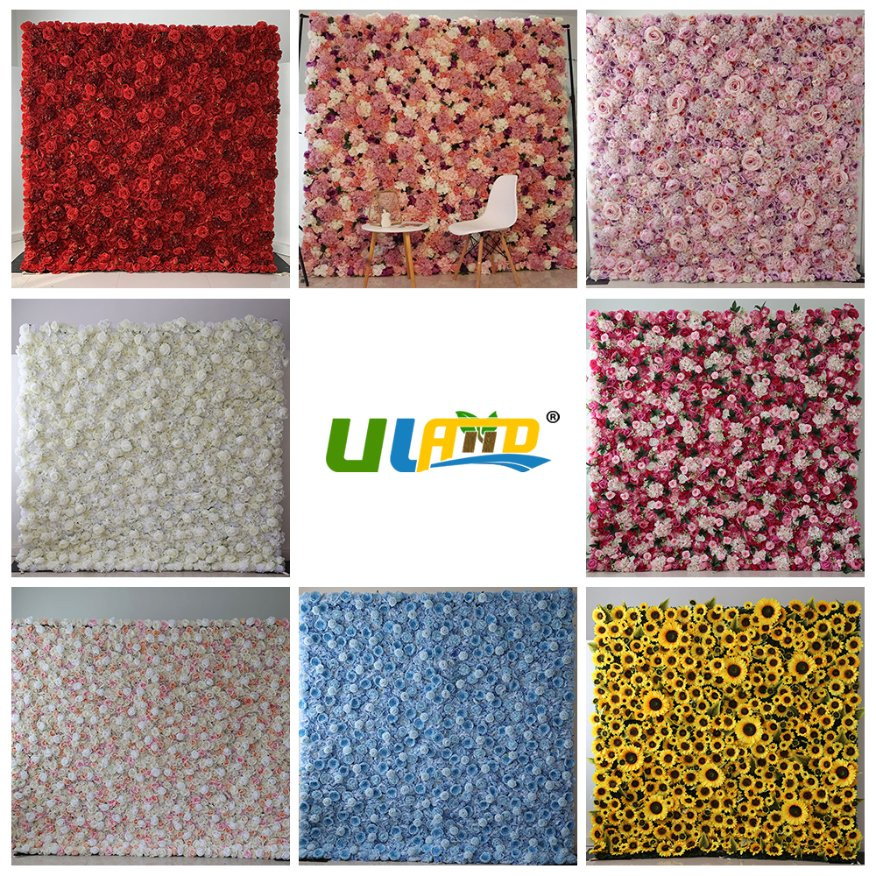 Sunwing Artificial Flower Wall Panels Wholesale Wedding Backdrop Fake Flower Wall Art