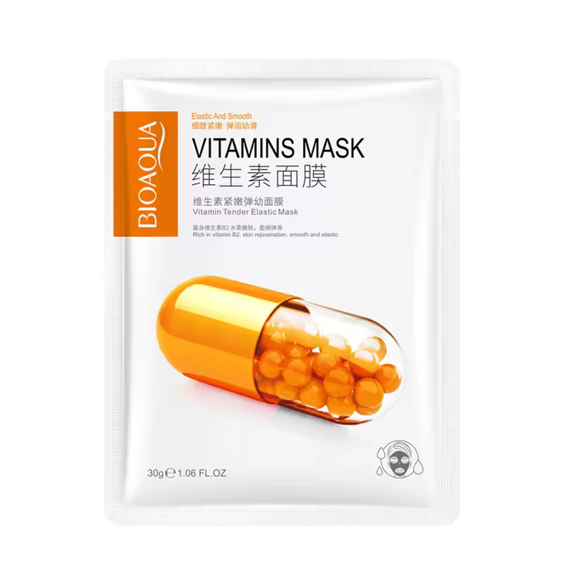 Private Label Bioaqua Supplier Wholesale Facial Mask Moist Vitamin Moisturizing Sheet Mask
