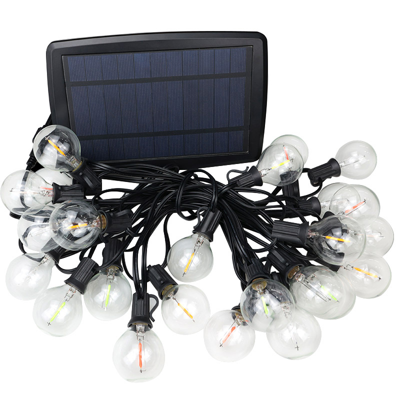 Hanging String Style Indoor & Outdoor Solar Lights with 50PCS Multi-Color LED Bulbs Lamp for Yard Decking Christmas Lighting