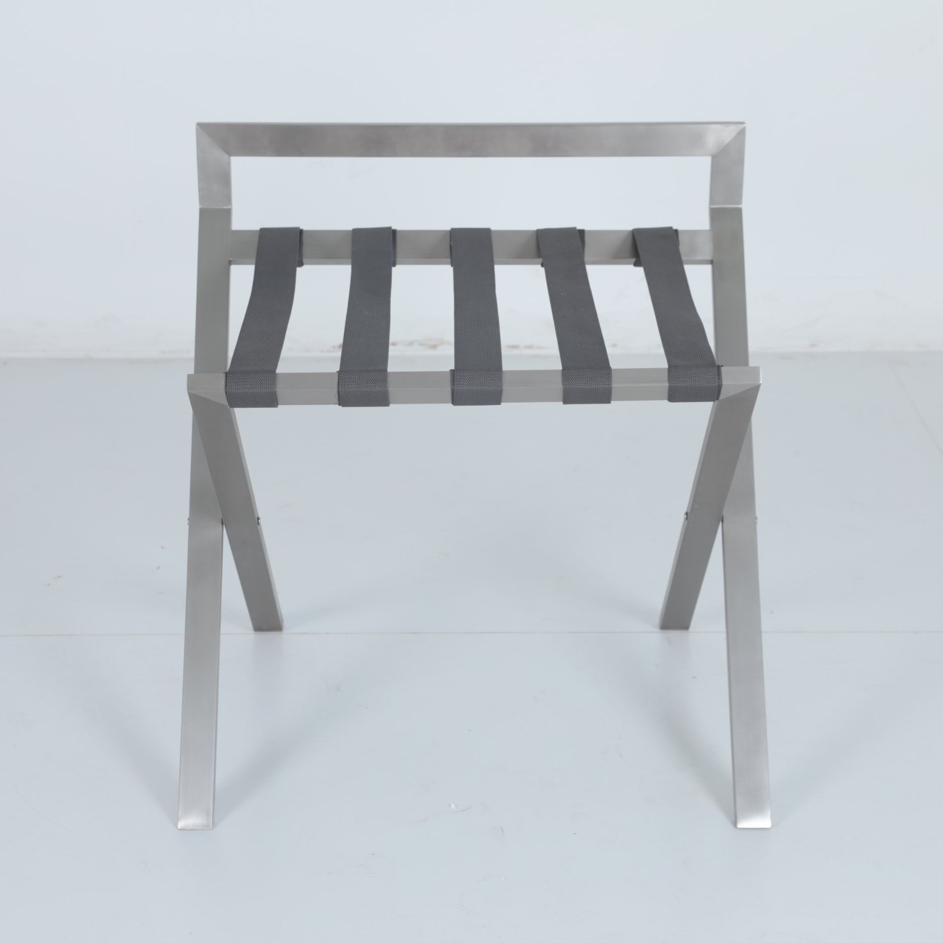 Easy Fold-up Storage Hotel Furniture Bedroom Luggage Rack in Chrome