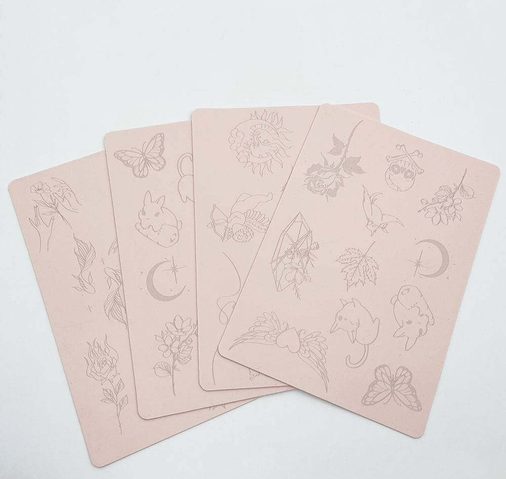 Wholesale OEM Premium Silicone Tattoo Training Pad Double Side Tiny Tattoo Practice Skin for Tattoo Artist Beginner