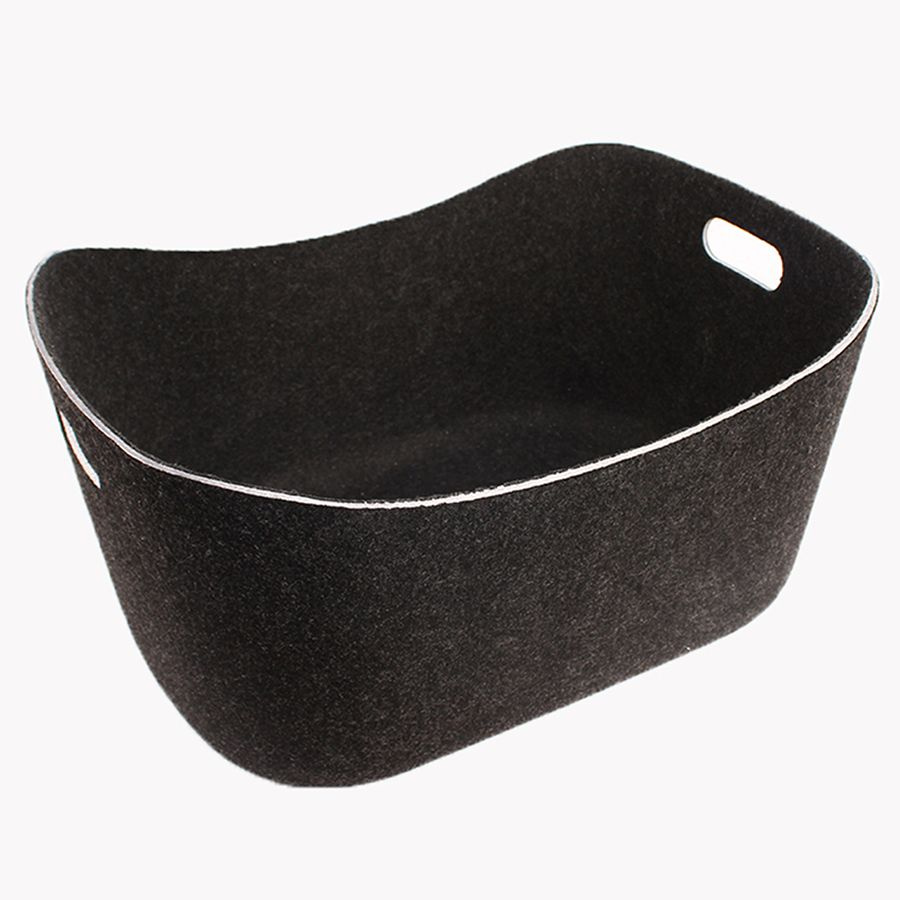 Modern Home Decoration Felt Storage Basket Stackable Fabric Felt Organizer Bins for Drawer