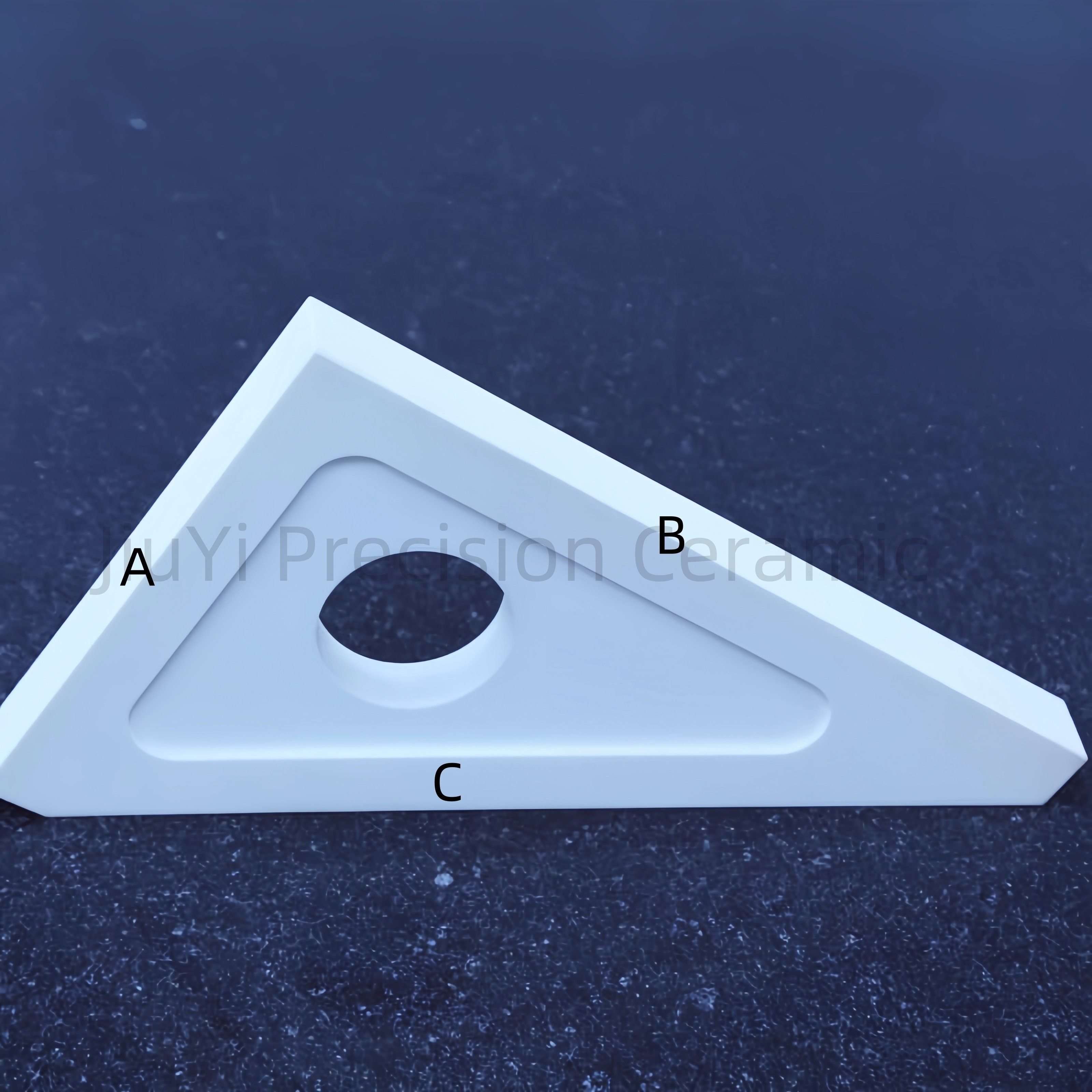 Professional Triangle Measuring Tool Made From White Alumina Ceramic