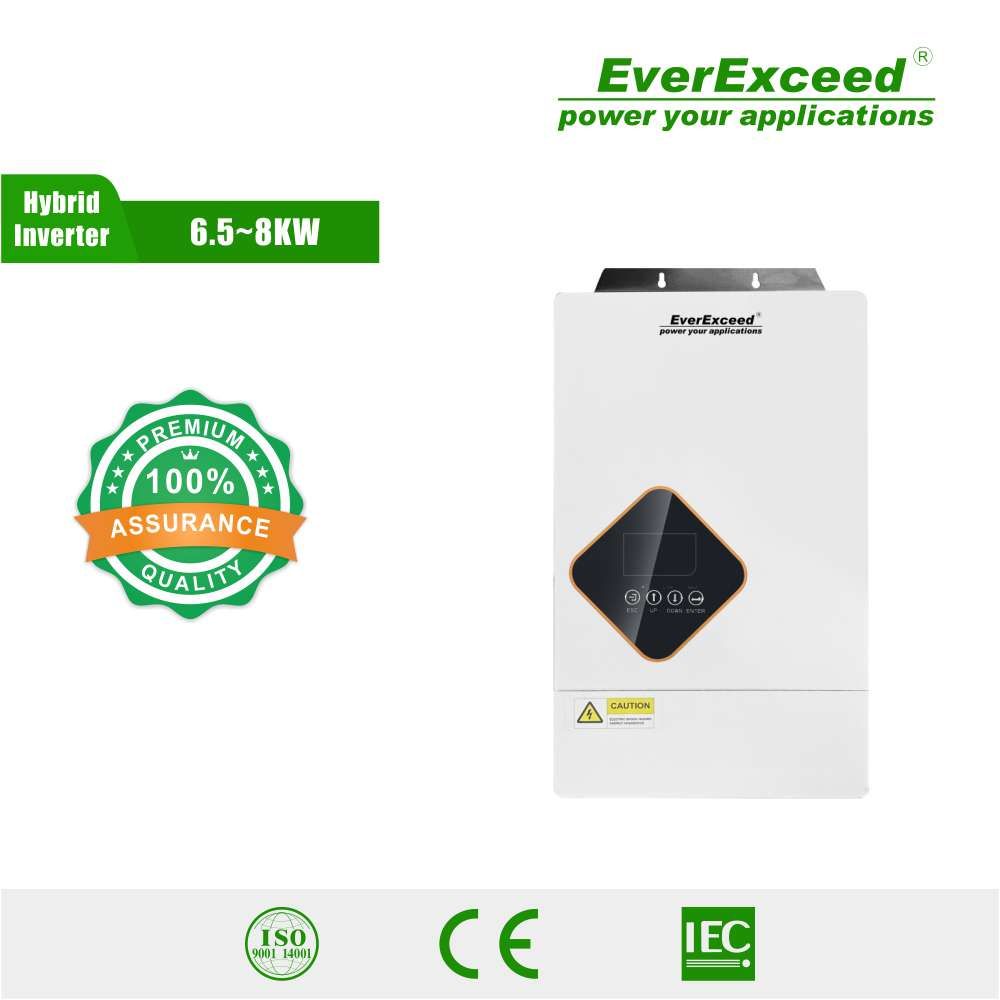 IP65 Single Phase 5kw Home Power System on off Grid Hybrid Inverter with MPPT Solar Charge Controller