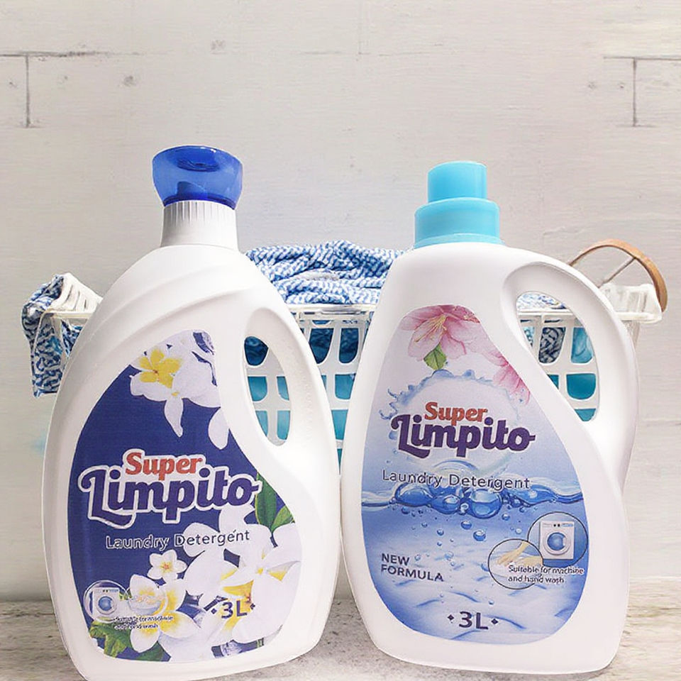 Wholesale Bulk Eco-Friendly Jasmin Perfumed Laundry Liquid Cleaners Disposable Apparel Clothes Wash with Glass Bottle Package