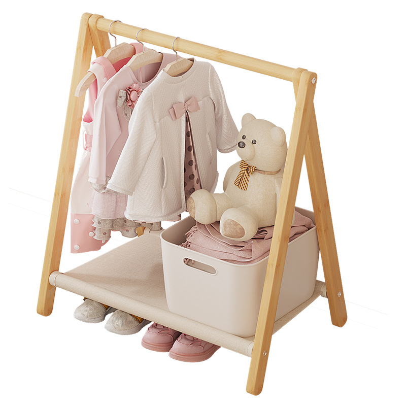 Bamboo Laundry Drying Rack for Clothes Wood Clothing Dryer