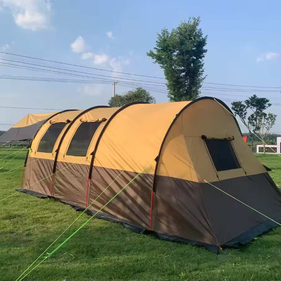 Family 6-8 Person Party Big Space Large Luxury Folding Travel Waterproof Garden Glamping Tent Export To Uk