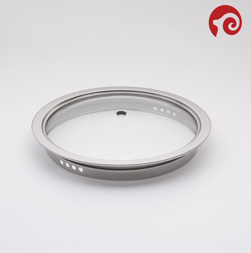 FDA Strainer Tempered Glass Lid Pot Lid Cookware Lid for Kitchen Utensils