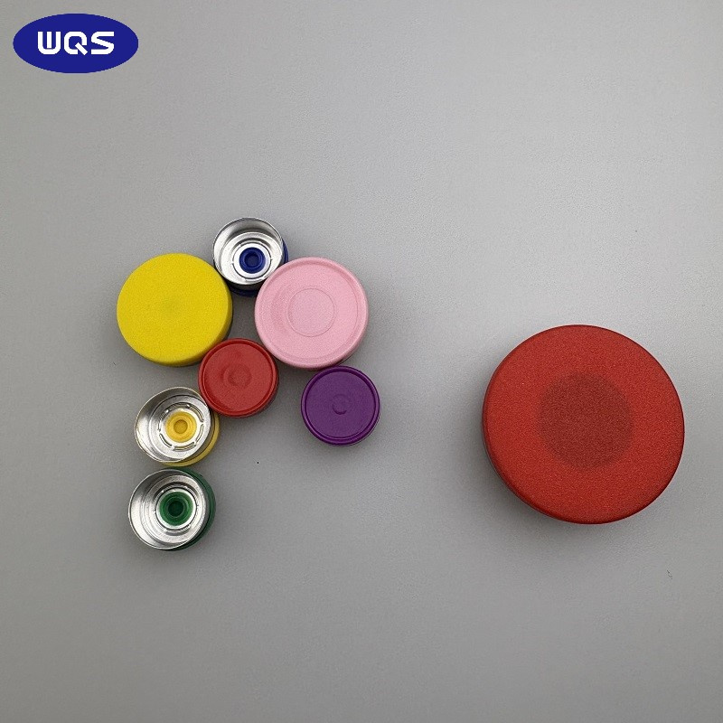 Wholesale 13mm 20mm Aluminum Cap Crimp Closure Flip Top Tear off Vial Seals for Bottles Round Screw Top Durable Aluminum-Plastic Material