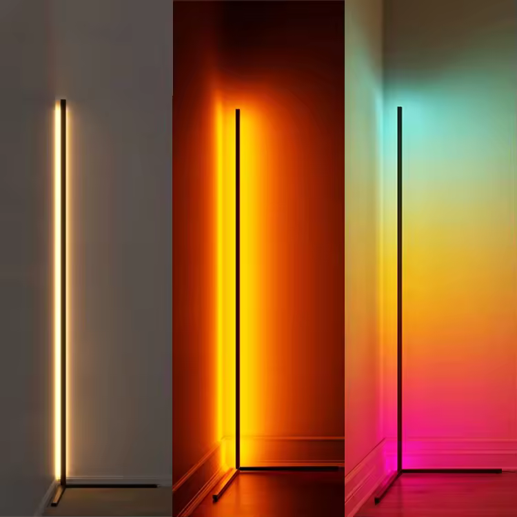 Top Sale Modern Luxury Rgb Color Nordic Living Room Home Decor Standing Led Floor Lamp