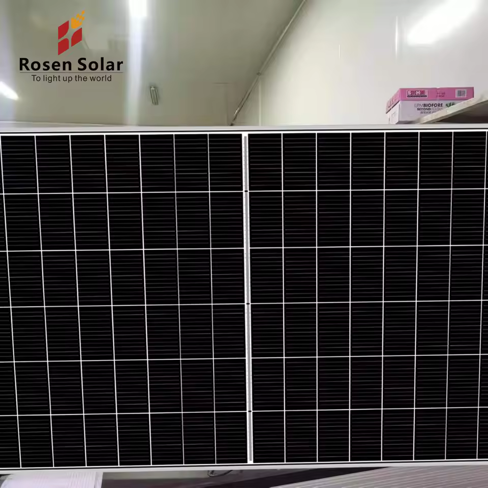 Rosen Bulk Order 25years Warranty Panels 144half-cell Complete Solar Kit 550w Solar Panel