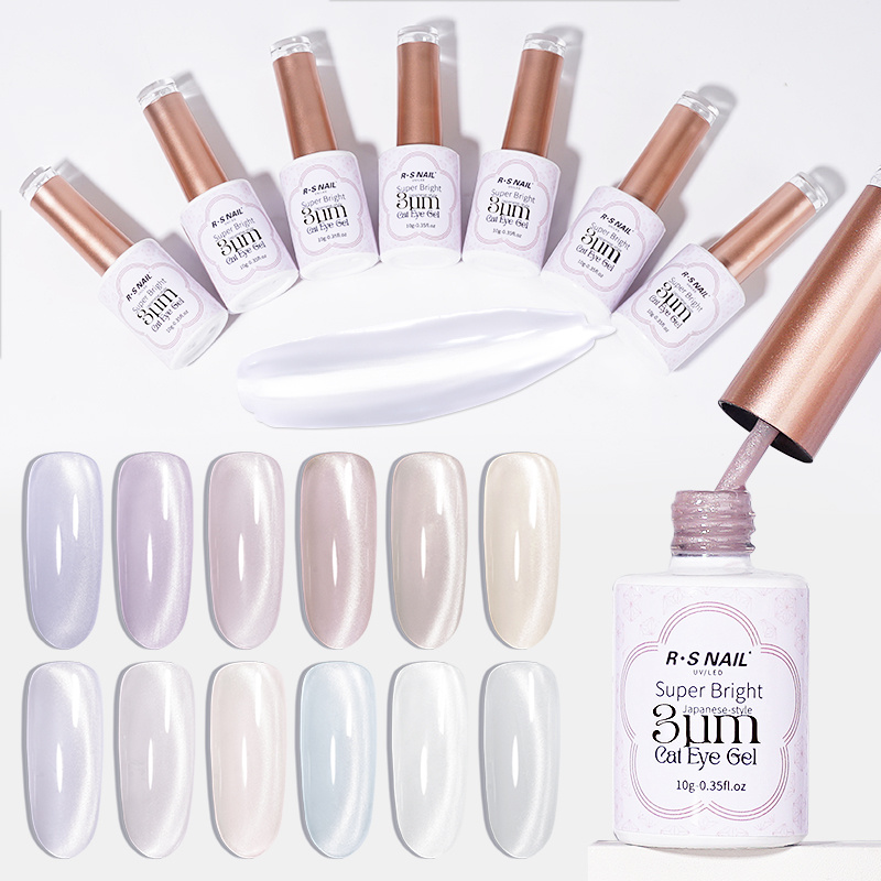 RS Nail Cat Eye Gel Polish Hema Free Tpo Free OEM ODM Japanese Cat Eye Gel Nail Polish