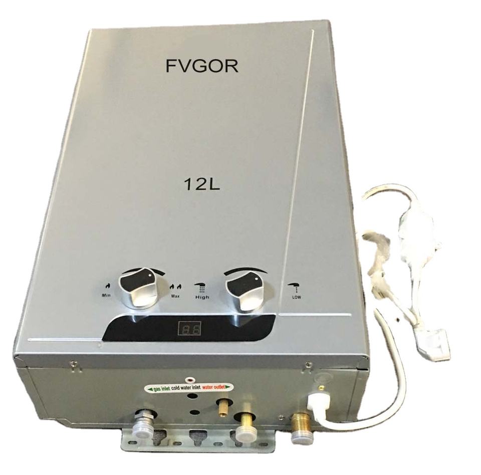 Oem High Efficiency Ng Gas Water Heater 12l Silver Color Hot Sell Household Oxygen Free Heat Exchanger