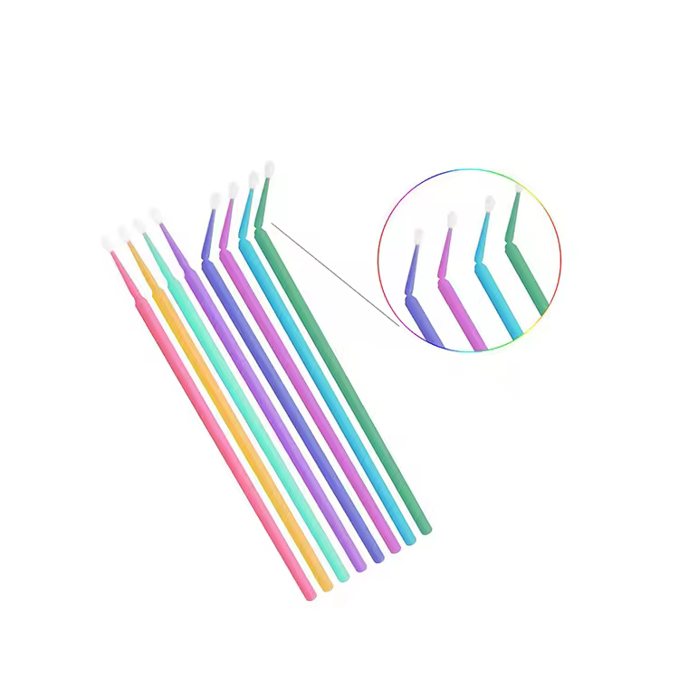 Original Factory Wholesale Microfiber Eyelash Extension Brushes Disposable Makeup Tools For Lash Application