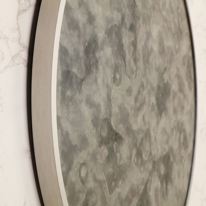 Factory Wholesale Aluminum Metal Iron MDF Frame Hotel Room Wall Mirror Vanity Cosmetic Home Decor Bathroom Makeup Dressing Washroom Framed Mirror