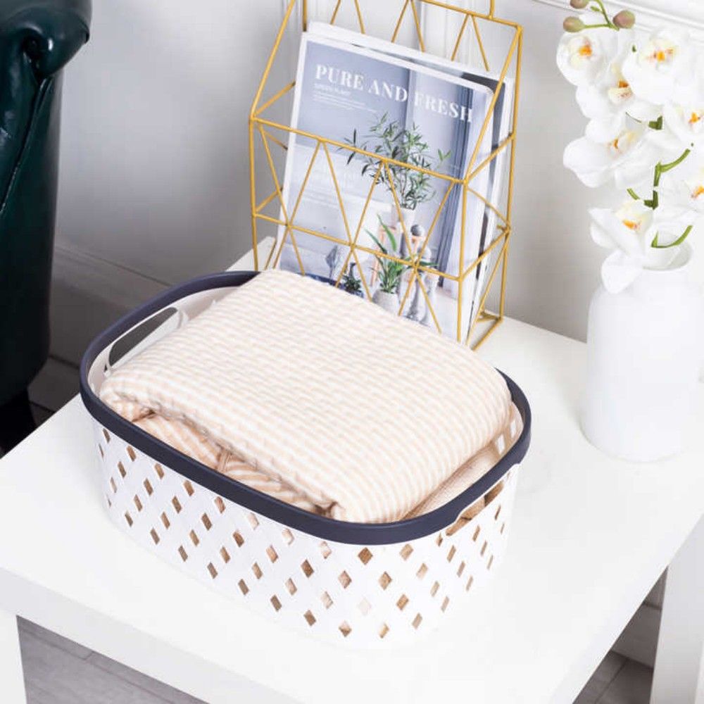 Chic Modern Plastic Laundry Hamper for Efficient Clothes Storage