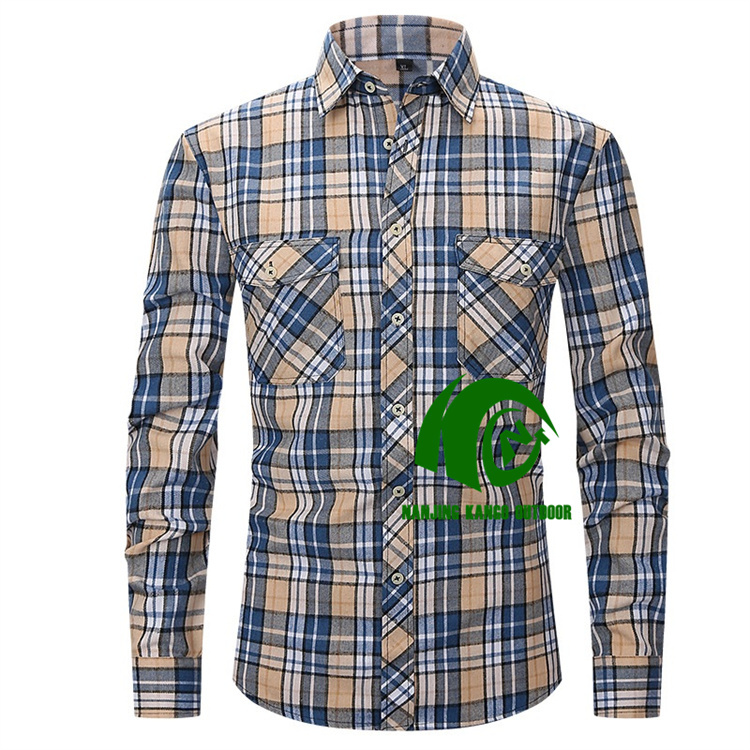 Men's Cozy Sherpa Flannel Windbreaker Jacket - Trendy Style