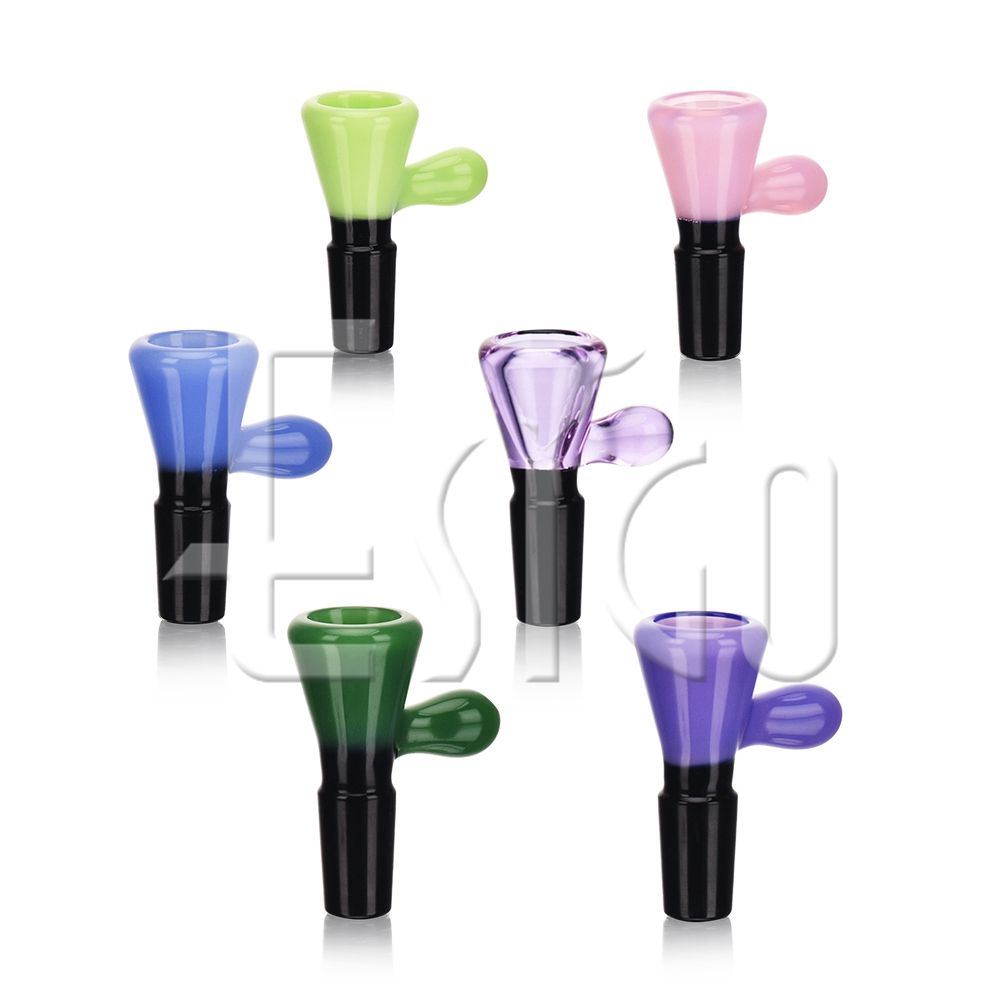 Esigo Design OEM/ODM Supplier Slime Colors Wholesale Tobacco Shisha Hookah Colorful Bowl with Glass Water Pipe