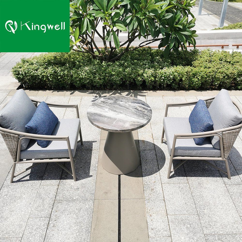 Leisure Garden Furniture Balcony Coffee Table and Chairs for Resort