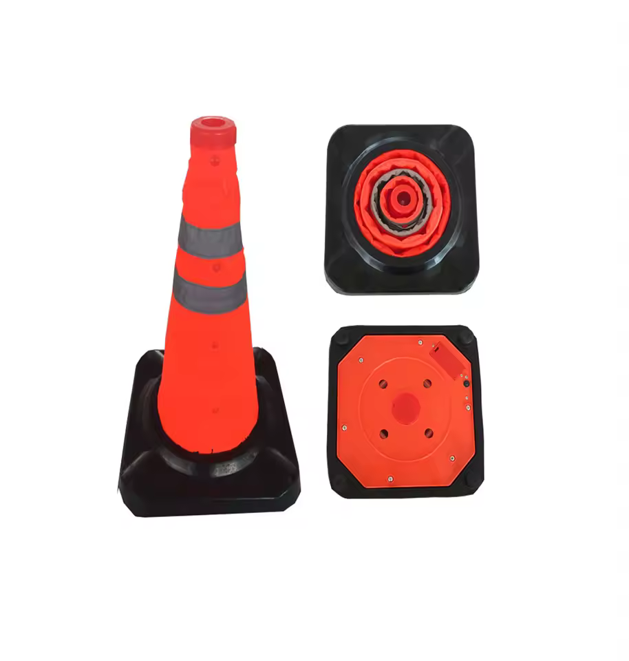 Safety Reflective Collapsible Led Light Traffic Cone