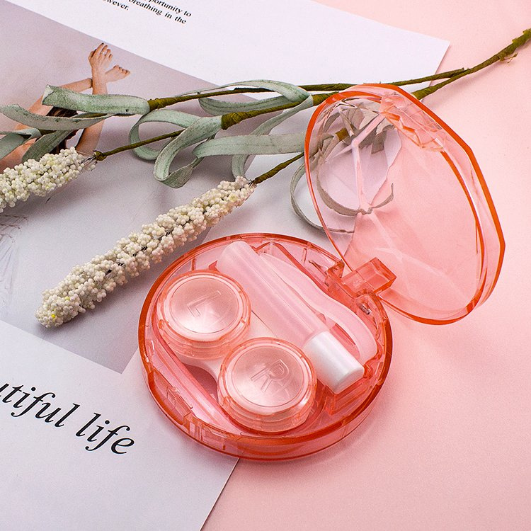 Good Quality Transparent Contact Lens Box Fashion Contact Lens Case with Bottle