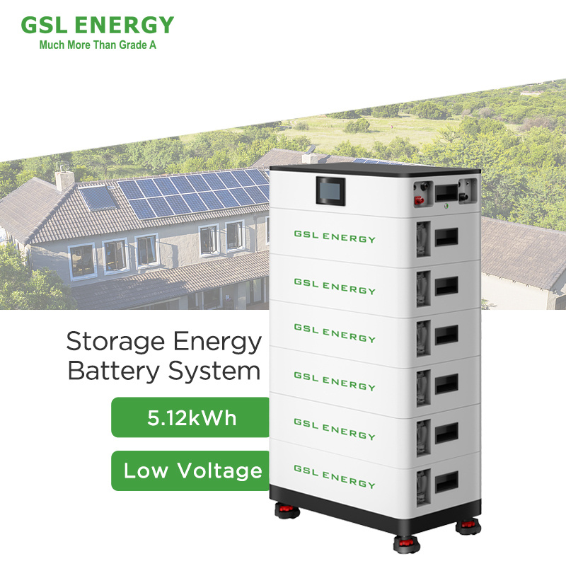 Gsl Energy High Voltage 51.2V 10kwh Lithium Ion Battery Stackable All-in-One LiFePO4 Solar Energy Storage System BMS Home Use