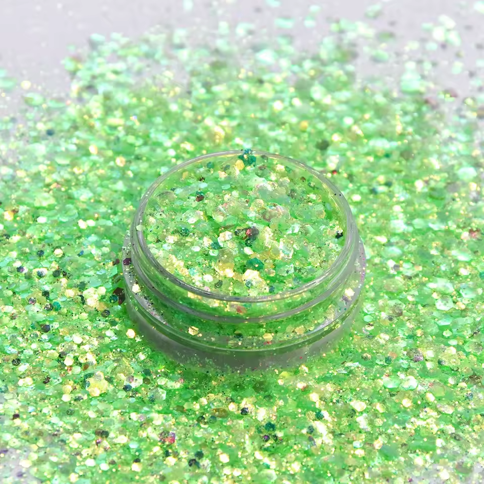 2024 New Arrival High Sparkle Iridescent Chunky Glitter Powder For Festival Gift Decoration