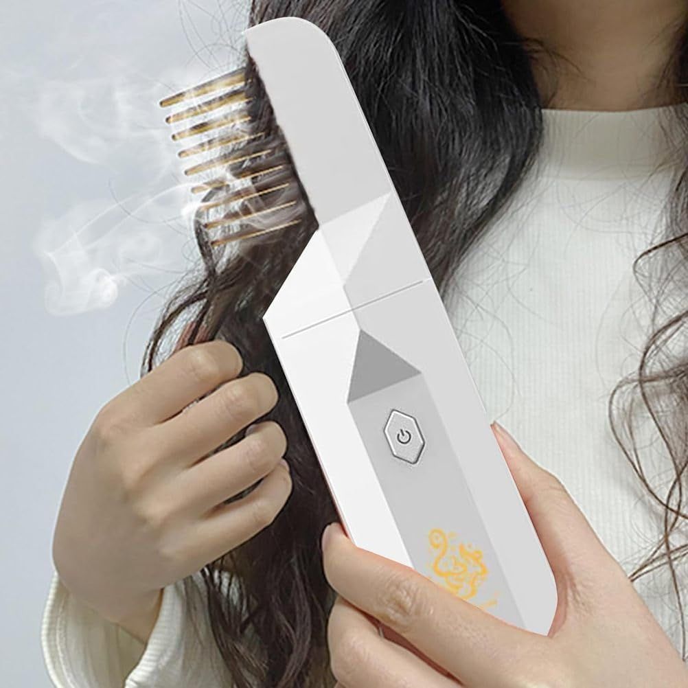 Factory Price 1500mAh Electric Incense Burner USB Rechargeable Hair Comb Bakhoor Oud Burner Hair Perfume Brush