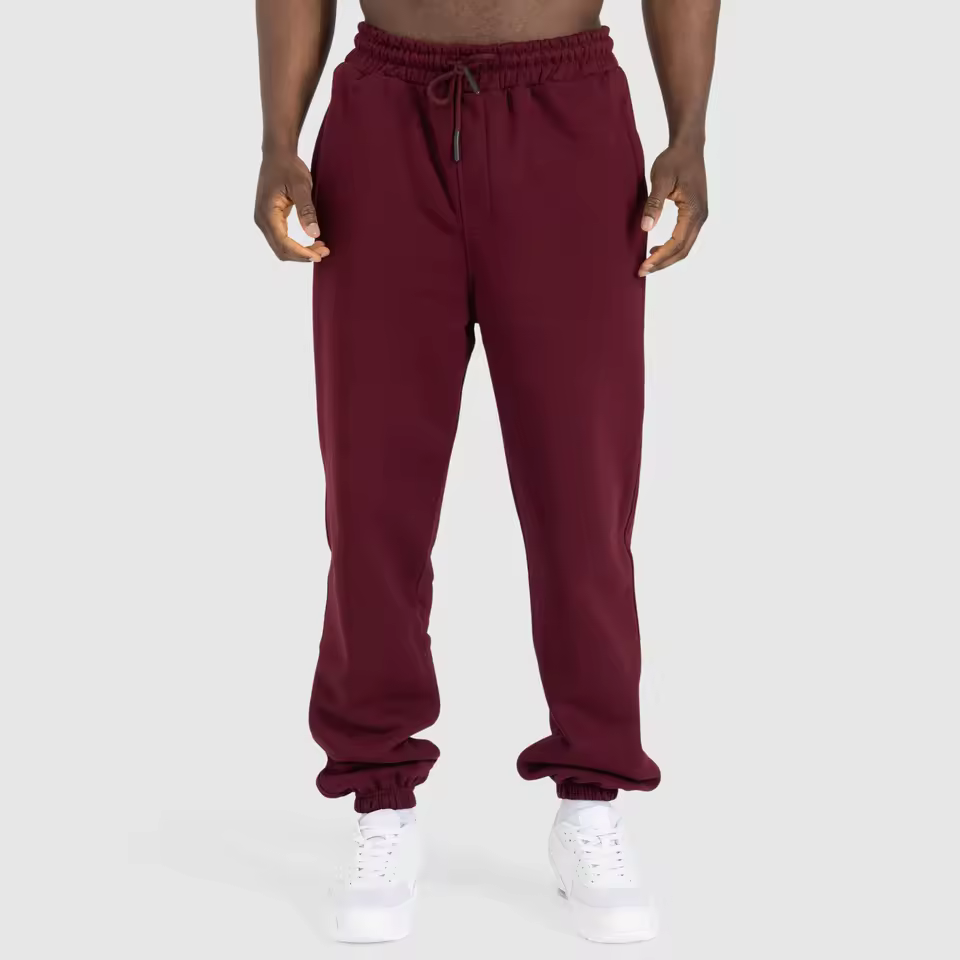 100% Cotton Tech Fleece Sweat Pants For Men Wholesale Oem Designs Plus Size Winter Fashion With Flat Front For Distributors