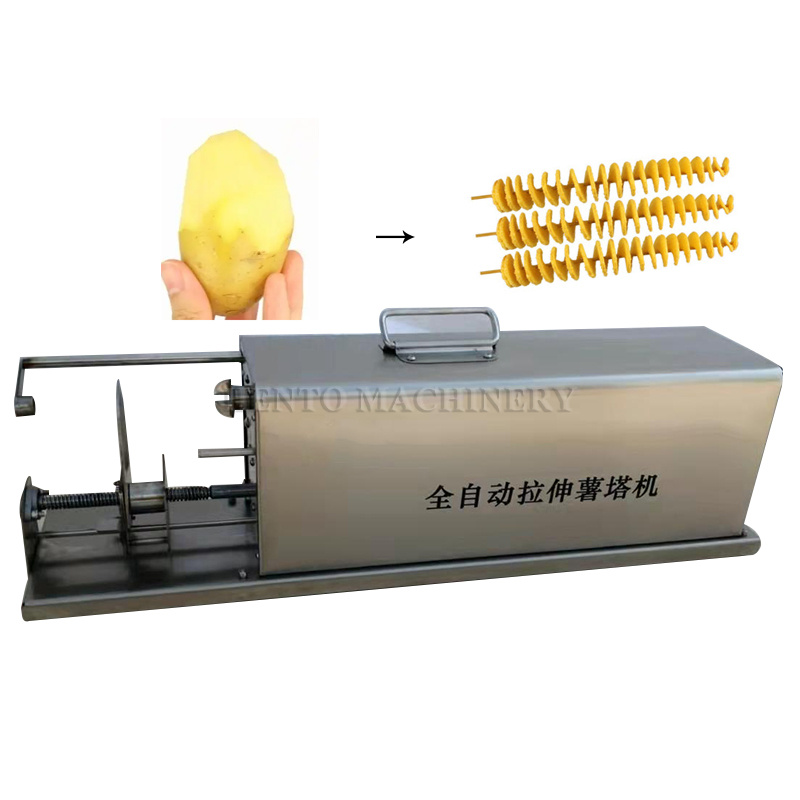 Factory Direct Supply Snack Potato Tower Cutter / Spiral Potato Cutting Machine