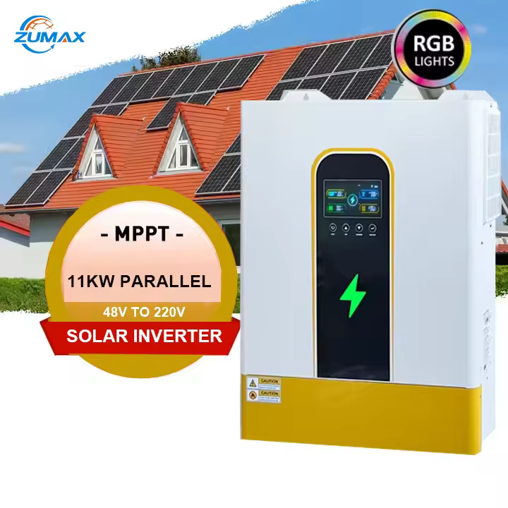 Solar Pure Sine Wave Inverter 48v 3.6kw 5kw 6.2kw 10kw 11kw Single Phase Off Grid Solar Power Inverters 12v 220v For Home