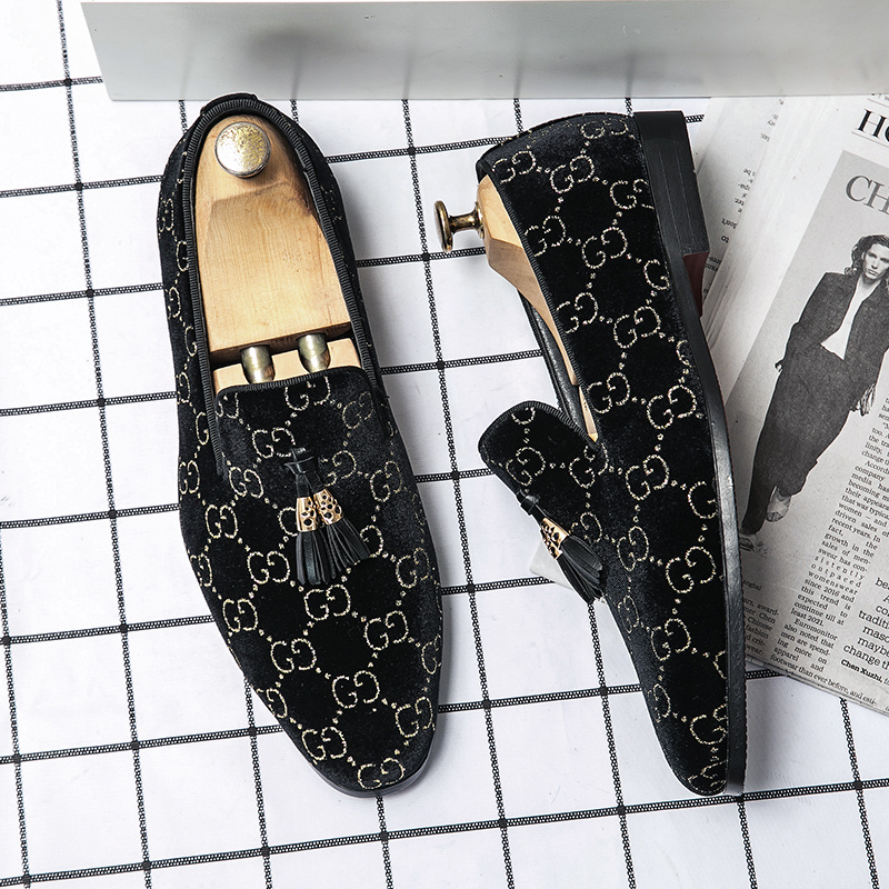 Men Dress Shoes - Lightweight Non Slip Leather Loafers Size 38-46