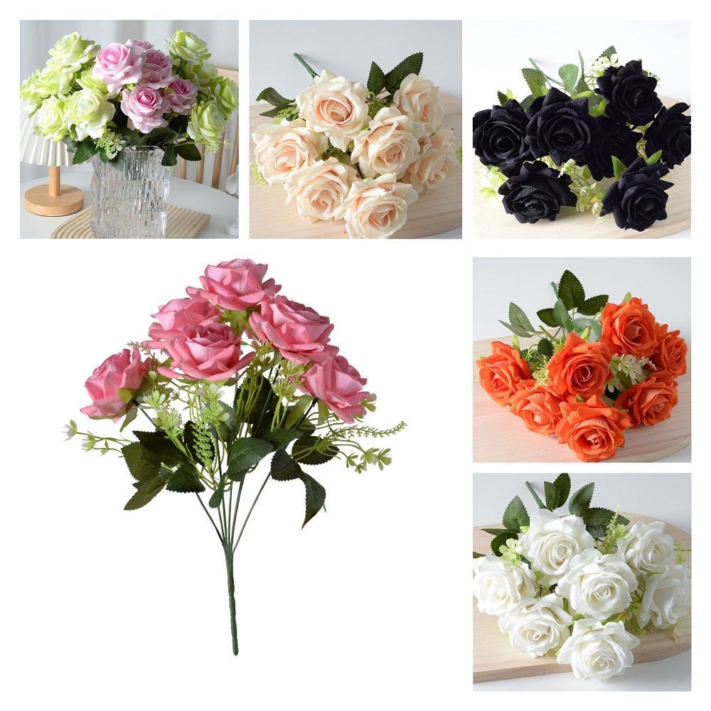 Fake Artificial Rose Flower for Christomas Home Decor Wedding Decoration