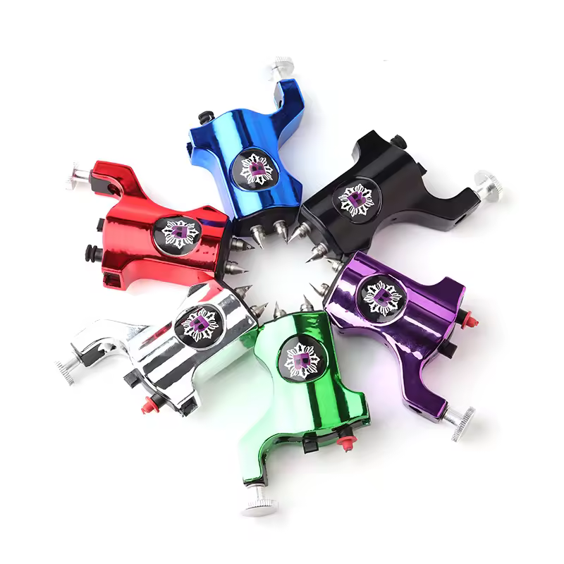 Hadiyah Beauty Professional Stainless Steel Rotary Tattoo Gun Motor Power Tattoo Machine For Tattoo Power Supply Kit