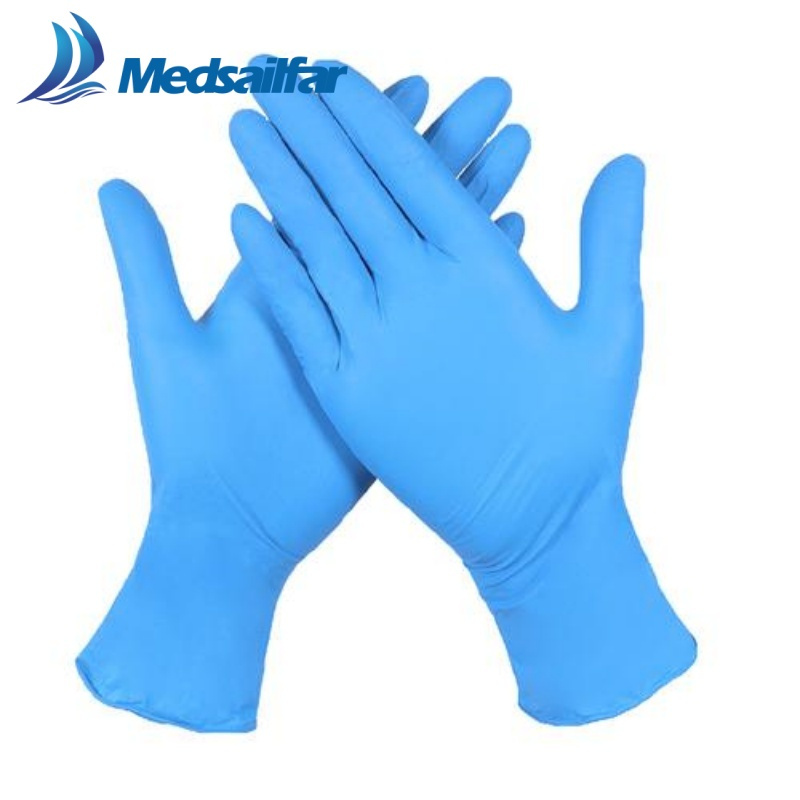 Hospital 3G Medical Lab Black Blue White 100 PCS Box Powder Free Nitrile Gloves