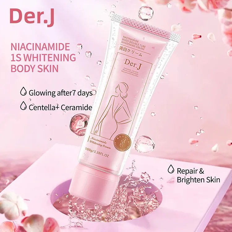 Korean Natural 100ml Skin Brightening Moisturizing Niacinamide Double Tube Lotion Cream Whitening Body Lotion for Glowing Skin