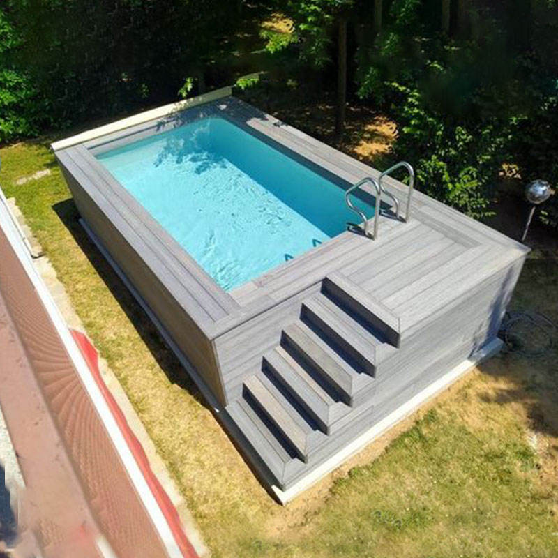 Easy to Install Small Resort Home Piscina Fiberglass Plunge SPA Pool Backyard Acrylic Window Prefab Above Ground Swimming Pools