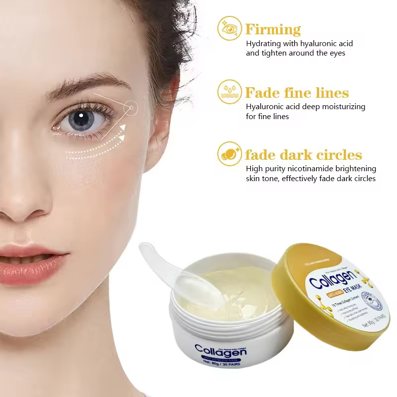 Hydrogel Eye Patches Peptides Seaweed Vegan Anti-aging Moisturizing Collagen Eye Bag Removal Dark Circle Nourishing Anti-wrinkle