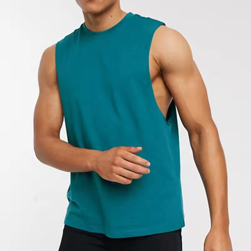 Factory Direct Sales Blank Plain Sleeveless Gym Tank Top High Quality 100% Cotton Summer Sports Men Tank Tops