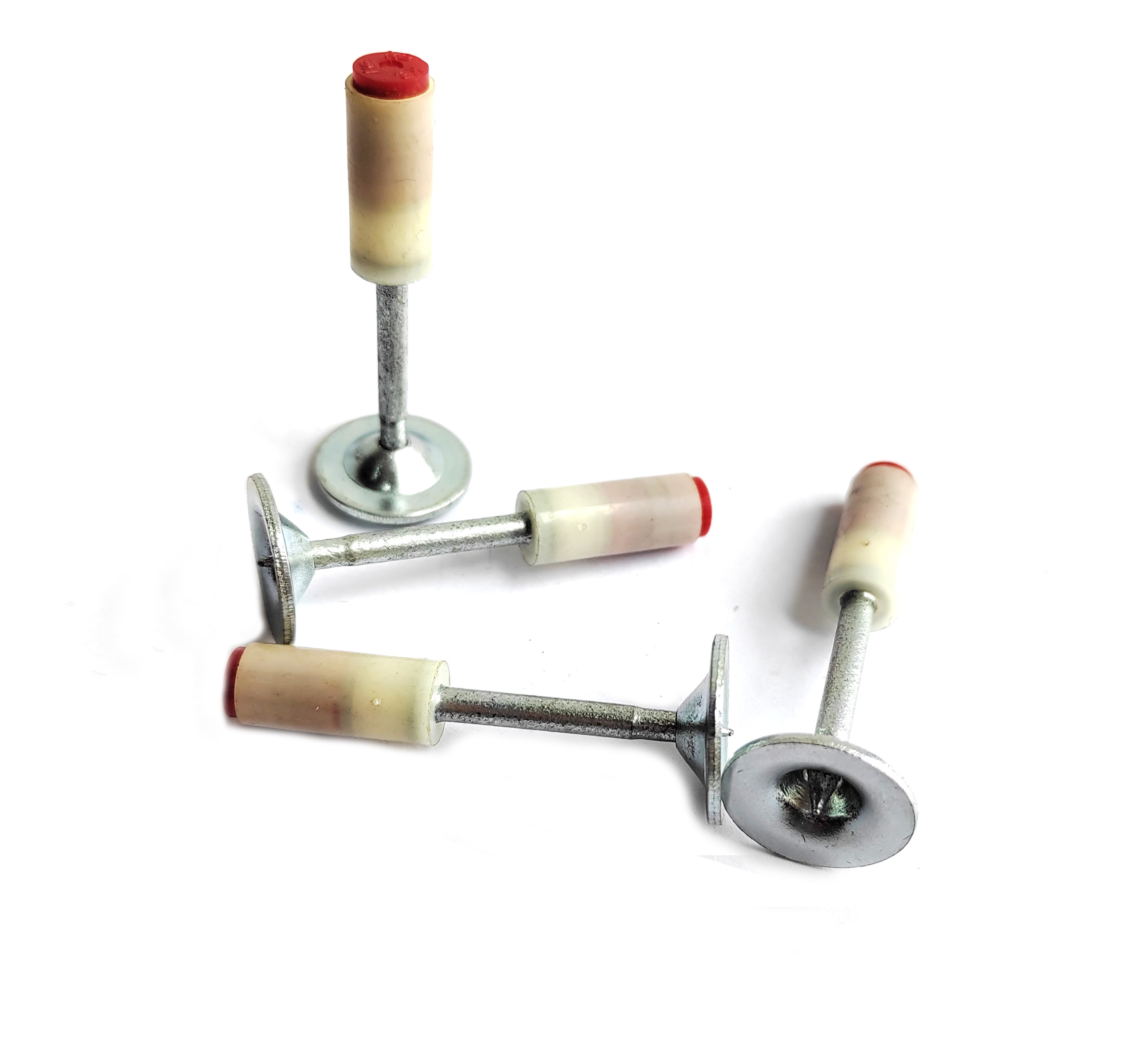 100PCS 7.3mm Round Nails 25mm for Manual Mini Steel Nail Gun Concrete Wall Fastening Cable Duct Fixing Device Accessories Wall Cable Trough Fastening Materials