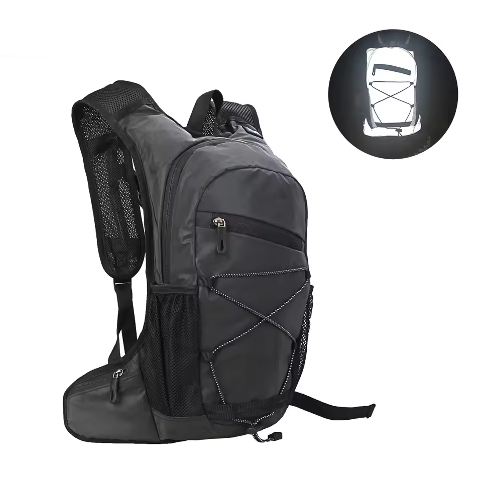 Self Reflective Cycling Backpack Outdoor Mountaineering Water Bag Hiking Sports Motorcycle Running Hydration Pack Backpack