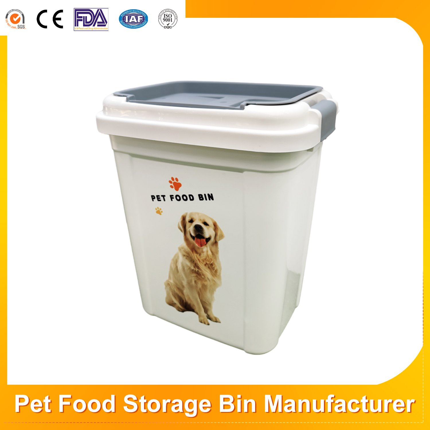 High Quality Pet Food Store Box Airtight Contenedor PARA Alimento Food Storage Container with Scoop