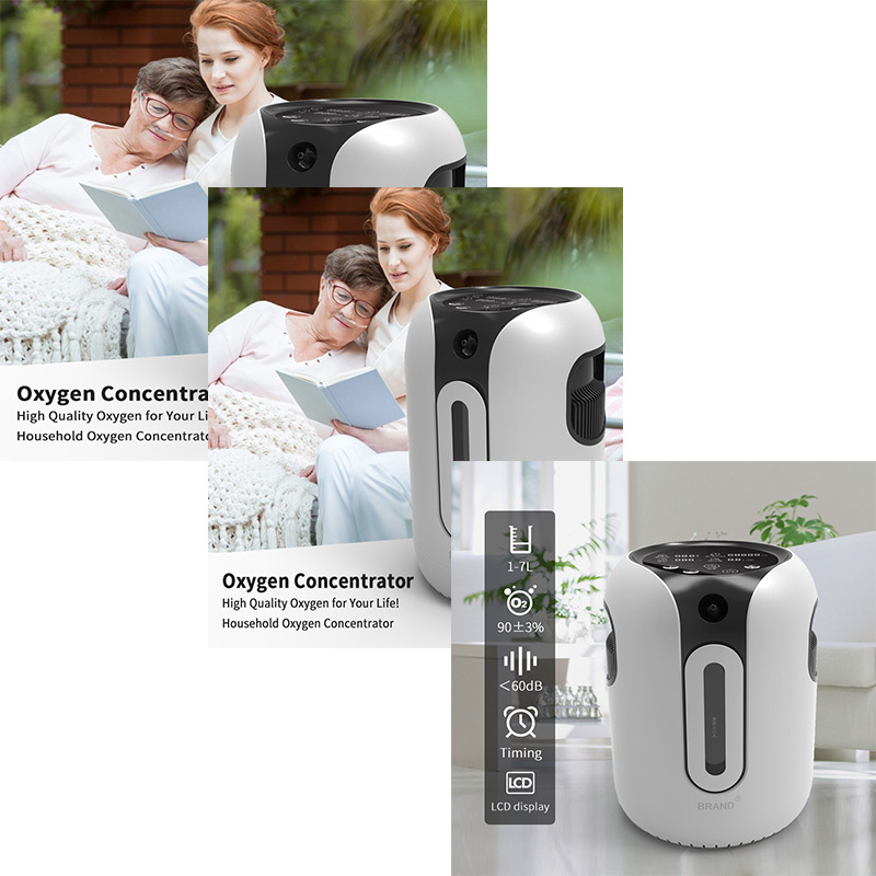 Newest Wholesale Mobile Home Medical 1-7L Oxygen Generator Concentrador De Oxigeno Santafell Oxygen-Concentrator