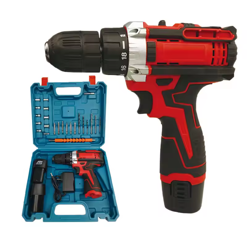 Factory Direct 12v Cordless Brush Electric Drill Mini Portable Power Impac/hammer Drill For Diy Home Tools Direct Source