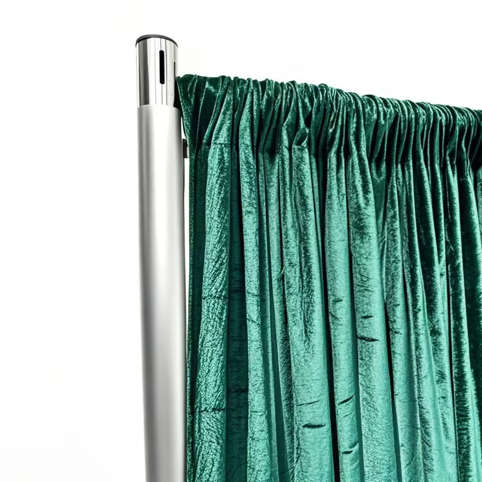 New Arrival Fancy Luxury Emerald Green Velvet Curtain Wedding Backdrop