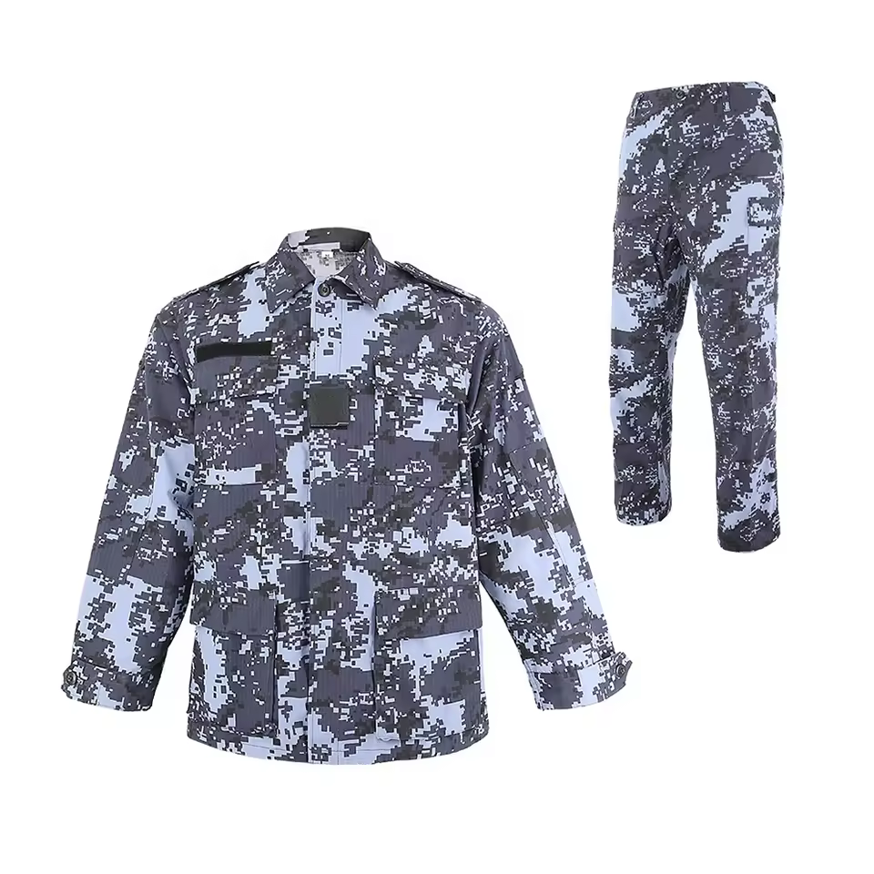 Oem Latest Arrival Camouflage Wholesale Customize Logo Security Uniform Multi Pockets Tactical Uniforms Men's Custom Style