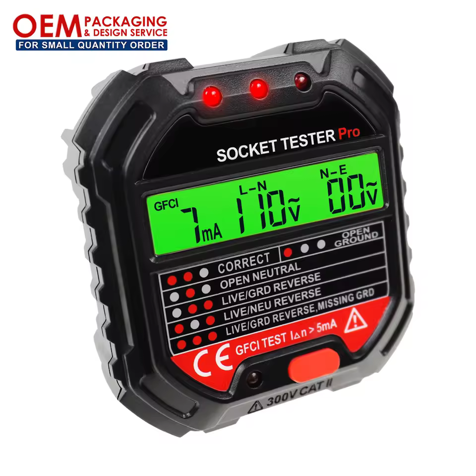 Bulk Wholesale Socket Tester-Receptacle Circuit Analyzer With Led Indicators-Custom Oem Available & Bulk Pricing
